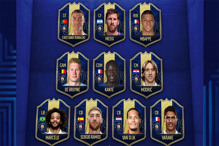 FIFA 19 : TOTY, le onze officiel de l'équipe de l'année 2018 - FUT